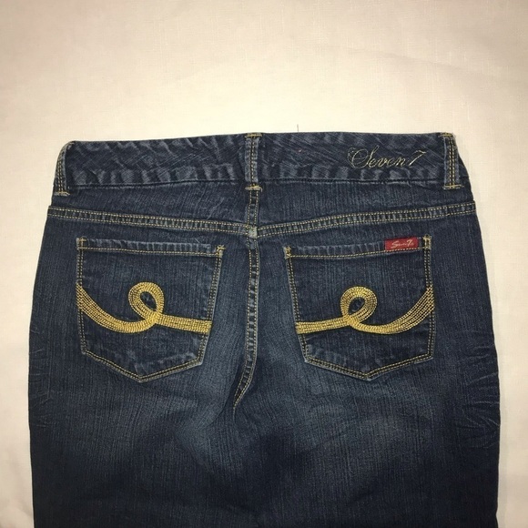 SEVEN7 Bootcut Blue Jeans 6 - Picture 3 of 7